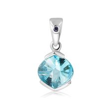 Blue Topaz Silver Pendant - PP2588BT