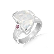 White Quartz Silver Ring - PR1889WQ