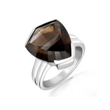 Smoky Quartz Silver Ring - PR1903SM