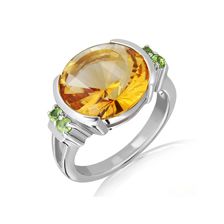 Citrine Silver Ring - PR2094GC