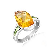 Citrine Silver Ring - PR2603GC