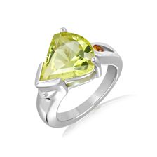 Lemon Citrine Silver Ring - PR2636GG