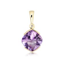 Amethyst 9K Yellow Gold Limited Pendant - GTP0132AM