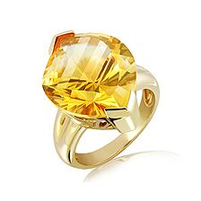 Golden Citrine 9K Yellow Gold Limited Ring - GTR0326GC