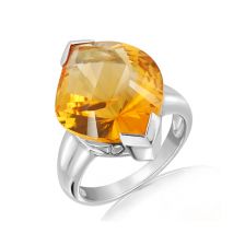 Citrine Silver Ring - TR0326GC