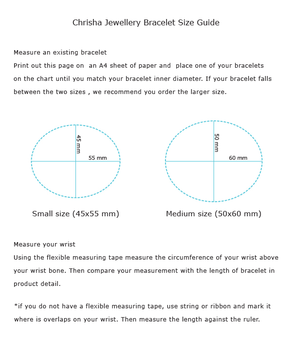 Bracelet Size Guide